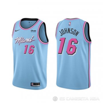 Camiseta James Johnson #16 Miami Heat Ciudad 2019-20 Azul