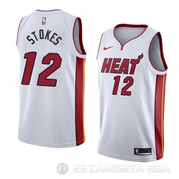 Camiseta Jarnell Stokes #12 Miami Heat Association 2018 Blanco