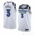 Camiseta Jarojo Terrell #3 Minnesota Timberwolves Association 2018 Blanco