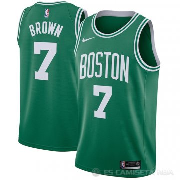 Camiseta Jaylen Brown NO 7 Boston Celtics Icon 2020-21 Verde