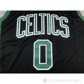 Camiseta Jayson Tatum NO 0 Boston Celtics Statement 2021-22 Negro