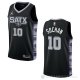 Camiseta Jeremy Sochan #10 San Antonio Spurs Statement 2022-23 Negro