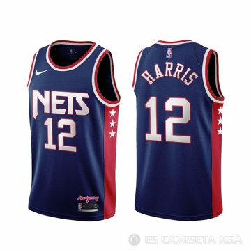 Camiseta Joe Harris NO 12 Brooklyn Nets Ciudad 2021-22 Azul