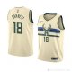 Camiseta Jordan Barnett #18 Milwaukee Bucks Ciudad 2018 Crema