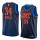 Camiseta Josh Huestis #34 Oklahoma City Thunder Statement 2018 Azul