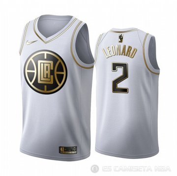 Camiseta Kawhi Leonard #2 Golden Edition Los Angeles Clippers Blanco