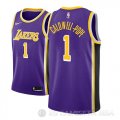 Camiseta Kentavious Caldwell-Pope #1 Los Angeles Lakers Statement 2018-19 Violeta