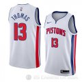 Camiseta Khyri Thomas #13 Detroit Pistons Association 2018 Blanco