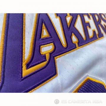 Camiseta Kobe Bryant NO 24 Los Angeles Lakers Blanco