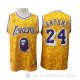Camiseta Kobe Bryant #24 Los Angeles Lakers Bryant Mitchell & Ness Amarillo