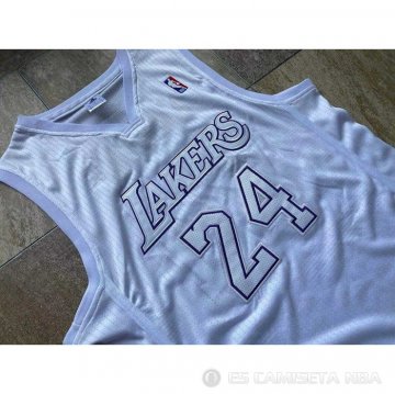 Camiseta Kobe Bryant NO 24 Los Angeles Lakers Christmas Day Blanco