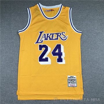 Camiseta Kobe Bryant #24 Los Angeles Lakers Mitchell & Ness 2007-08 Amarillo