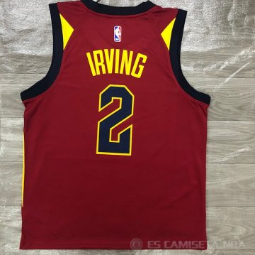 Camiseta Kyrie Irving NO 2 Cleveland Cavaliers Icon 2018 Rojo