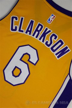 Camiseta Clarkson #6 Los Angeles Lakers Amarillo