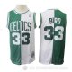 Camiseta Larry Bird #33 Boston Celtics Retro Verde Blanco