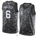 Camiseta Lonnie Walker #6 San Antonio Spurs Ciudad 2018 Gris