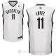 Camiseta Lopez #11 Brooklyn Nets Blanco