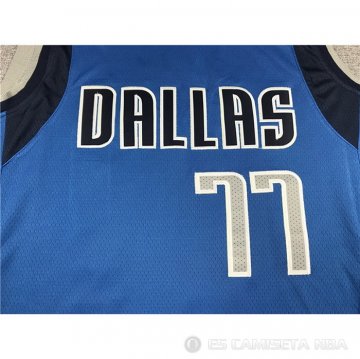 Camiseta Luka Doncic #77 Dallas Mavericks Icon 2021 Azul