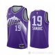 Camiseta Luka Samanic #19 Utah Jazz Ciudad 2023-24 Violeta