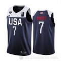 Camiseta Marcus Smart #7 USA 2019 FIBA Basketball World Cup Azul
