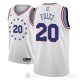 Camiseta Markelle Fultz #20 Philadelphia 76ers Earned 2018-19 Gris