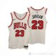 Camiseta Michael Jordan #23 Chicago Bulls Association Autentico Blanco