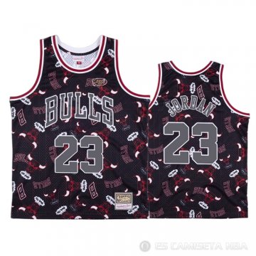 Camiseta Michael Jordan #23 Chicago Bulls Hardwood Classics Tear Up Pack Rojo