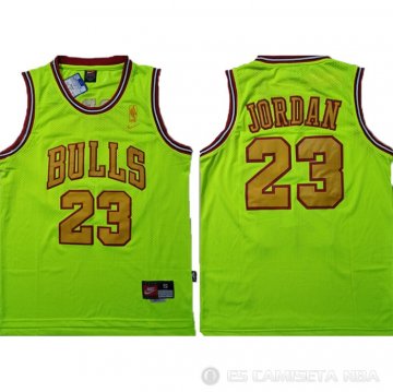 Camiseta Michael Jordan #23 Chicago Bulls Verde