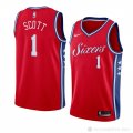 Camiseta Mike Scott #1 Philadelphia 76ers Statement 2018 Rojo