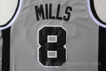 Camiseta Mills #8 San Antonio Spurs Gris