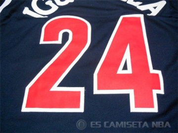 Camiseta NCAA #24 Universidad de Arizona Iguodala Azul Marino