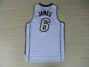 Camiseta James #6 Heats 2012 Navidad Blanco