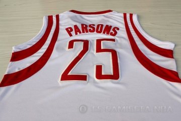 Camiseta Parsons #25 Houston Rockets Blanco