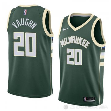 Camiseta Rashad Vaughn #20 Milwaukee Bucks Icon 2018 Verde