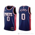 Camiseta Reggie Perry NO 0 Brooklyn Nets Ciudad 2021-22 Azul