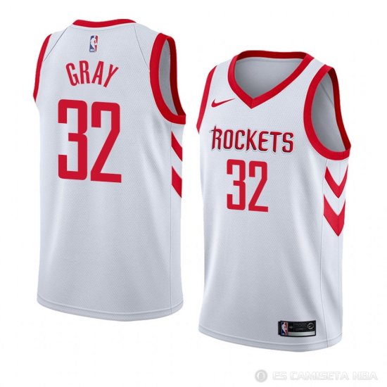 Camiseta Rob Gris #32 Houston Rockets Association 2018 Blanco - Haga un click en la imagen para cerrar