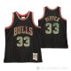 Camiseta Scottie Pippen NO 33 Chicago Bulls Mitchell & Ness 1997-98 Negro