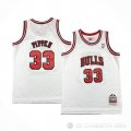Camiseta Scottie Pippen #33 Chicago Bulls Nino Mitchell & Ness 1997-98 Blanco