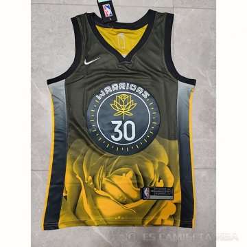Camiseta Stephen Curry #30 Golden State Warriors Ciudad 2022-23 Negro