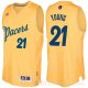 Camiseta Thaddeus Young #21 Indiana Pacers Navidad 2016 Dolado