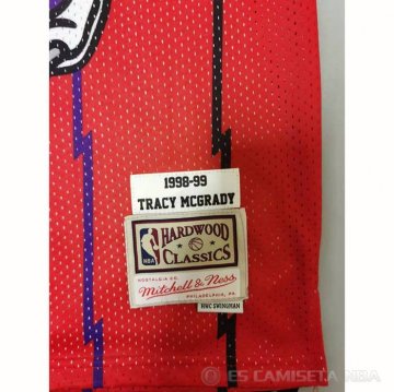 Camiseta Tracy McGrady NO 1 Toronto Raptors Mitchell & Ness 1998-99 Rojo