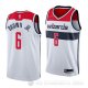 Camiseta Troy Brown #6 Washington Wizards Association 2018 Blanco