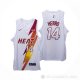 Camiseta Tyler Herro NO 14 Miami Heat Fashion Royalty Blanco