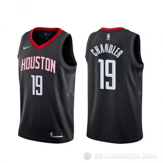 Camiseta Tyson Chandler #19 Houston Rockets Statement Negro - Haga un click en la imagen para cerrar