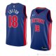 Camiseta Zach Lofton #18 Detroit Pistons Icon 2018 Azul