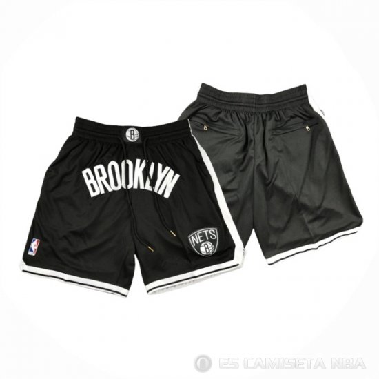 Pantalone Brooklyn Nets Just Don Negro2 - Haga un click en la imagen para cerrar