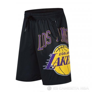 Pantalone Los Angeles Lakers Big Logo Just Don Negro