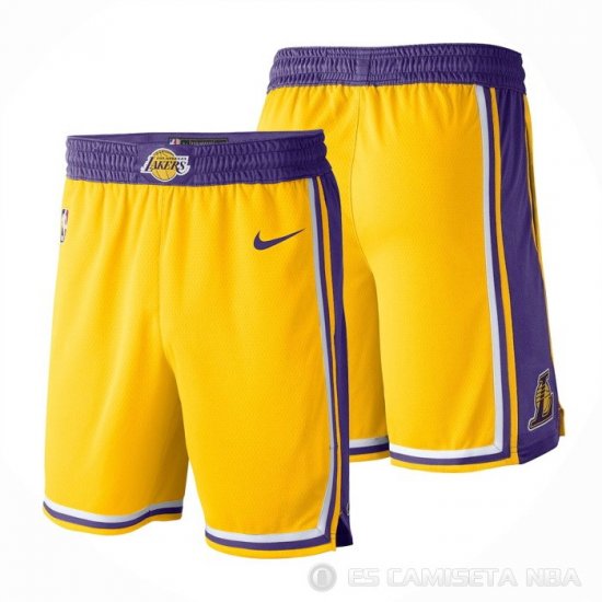 Pantalone Los Angeles Lakers Icon 2020-21 Amarillo - Haga un click en la imagen para cerrar