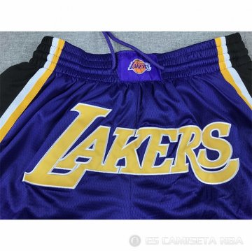 Pantalone Los Angeles Lakers Just Don Violeta2