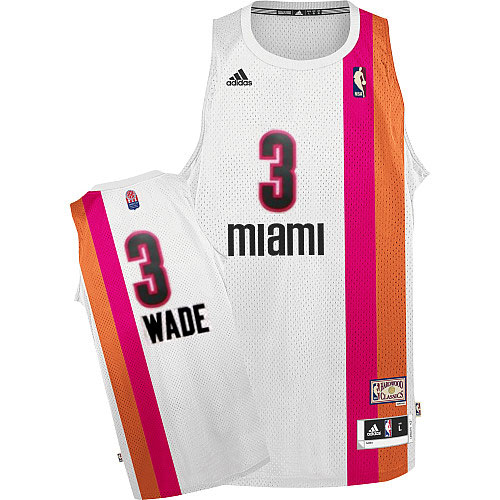 Camiseta Wade #3 Heats ABA Blanco - Haga un click en la imagen para cerrar